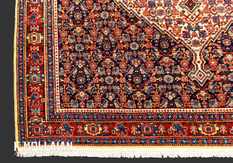Tappeto Persiano Antico Senneh Stilizzato n°:18708688